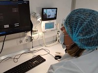 На базе мобильного медицинского комплекса «ФЛюМам» было проведено обследование жителей села Ножкино Петровского района