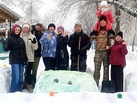 Снежные постройки- радость для дошколят