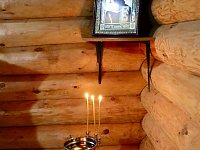 Отец Александр освятил воду на Крещение Господне 