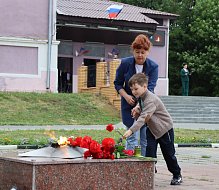  Памятный митинг прошёл на площади у шиханского Дворца культуры "Корунд"