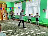 Ознакомительная тренировка по Киокусинкай проведена в детском саду «Звездочка»