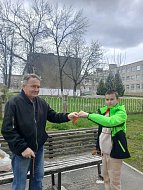 Память в символах: юнармейцы нашей школы присоединились к Всероссийской акции "Георгиевская ленточка"