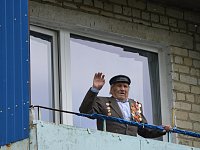 Под окнами ветерана Алексея Викторовича Баранова прошёл праздничный концерт