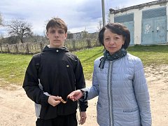 Память в символах: юнармейцы нашей школы присоединились к Всероссийской акции "Георгиевская ленточка"