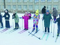 Сдача нормативов ГТО по лыжам прошла среди учеников начальных классов