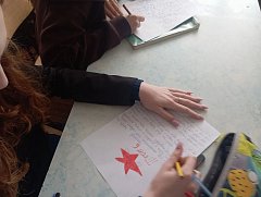 Шиханские школьники написали письма Победы для бойцов СВО