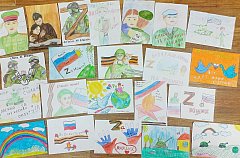 Учащиеся «ДШИ №2» города Шиханы написали письма российским воинам