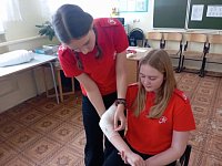 ЮНАРМЕЙЦЫ ПРОШЛИ УРОК ОКАЗАНИЯ ПЕРВОЙ ПОМОЩИ