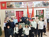 Внеклассный час прошел в штабе Шиханского отделения "БОЕВОЕ БРАТСТВО