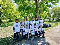 Волонтеры Шиханского дома-интерната приняли участие в экологическом субботнике